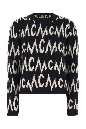 Embroidered Cashmere Blend Oversize Sweater - MCM - Modalova