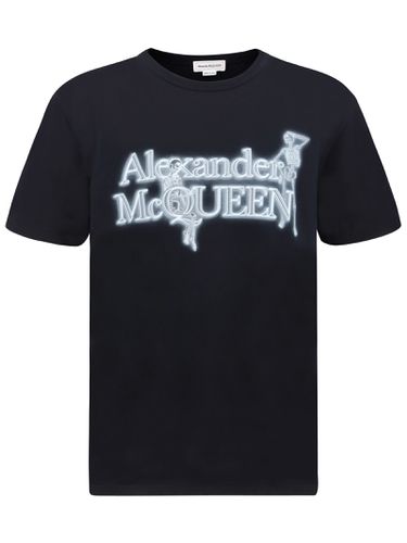 Skull Lettering T-shirt - Alexander McQueen - Modalova