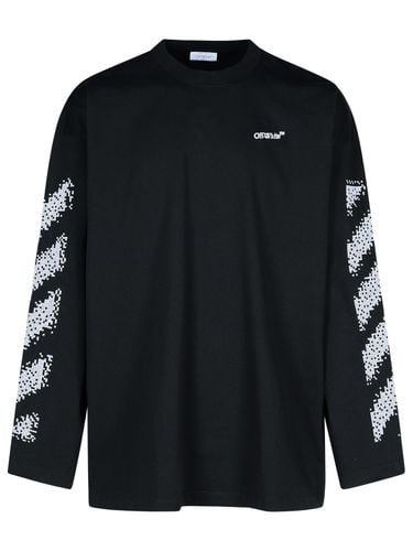 Pixel Black Cotton T-shirt - Off-White - Modalova