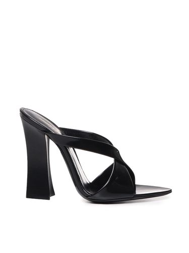 Eva Mule In Shiny Leather - Saint Laurent - Modalova