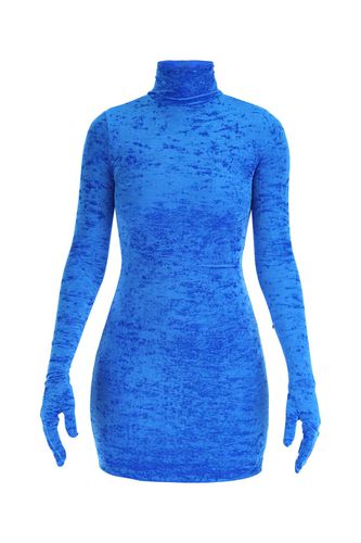 VETEMENTS Blue Chenille Mini Dress - VETEMENTS - Modalova