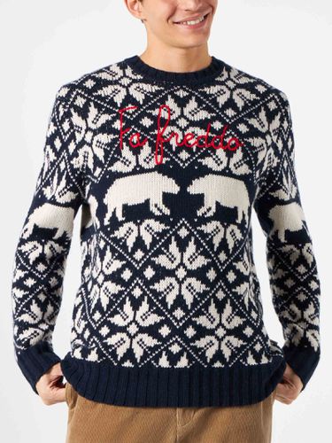 Man Crewneck Sweater With Norwegian Pattern - MC2 Saint Barth - Modalova