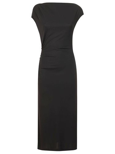 Cowl-neck Sleeveless Midi Dress - Alberta Ferretti - Modalova