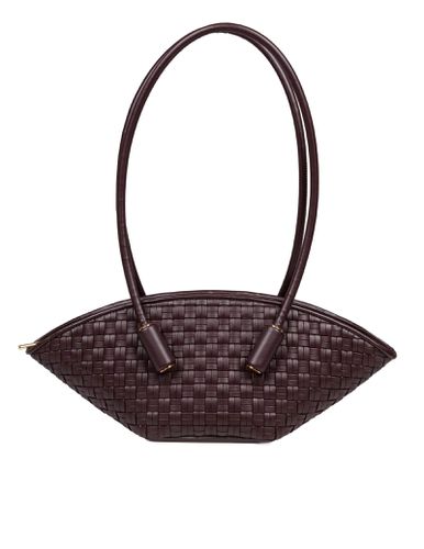 Vegan Leather Shoulder Bag With Braided Effect - THEMOIRè - Modalova