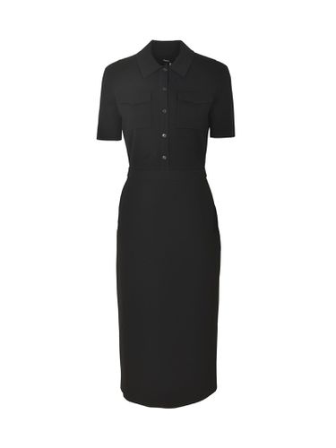 Chest Pockets Short-sleeved Polo Dress - Theory - Modalova