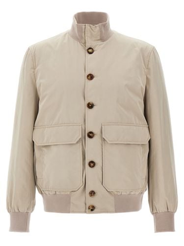 Water Repellent Bomber Jacket - Brunello Cucinelli - Modalova