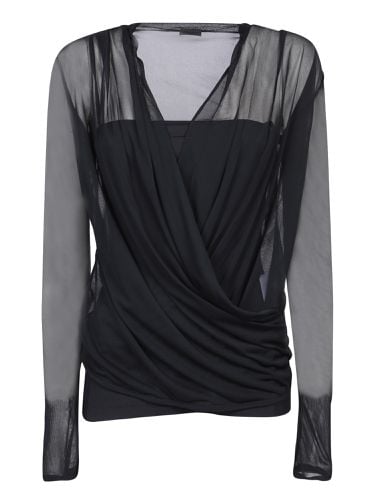 Givenchy V-neck Black Top - Givenchy - Modalova