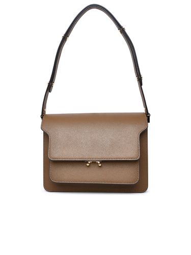 Marni Trunk Bag In Brown Leather - Marni - Modalova