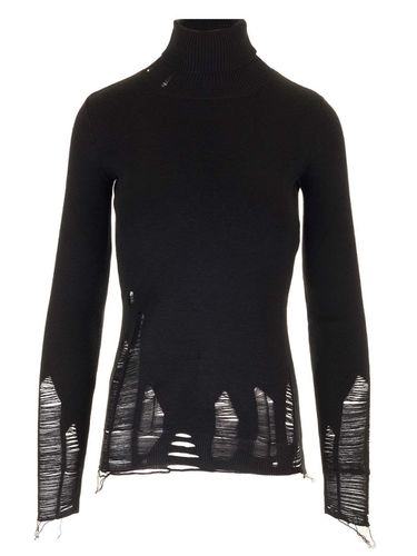 Distressed Turtleneck - MM6 Maison Margiela - Modalova