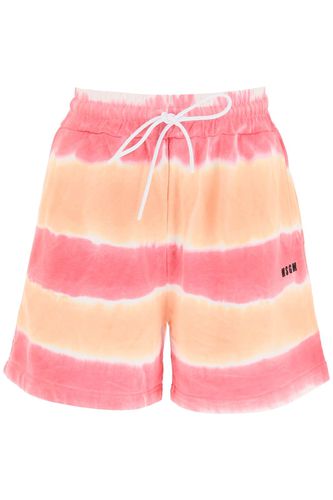 MSGM Tie-dye Jersey Shorts - MSGM - Modalova