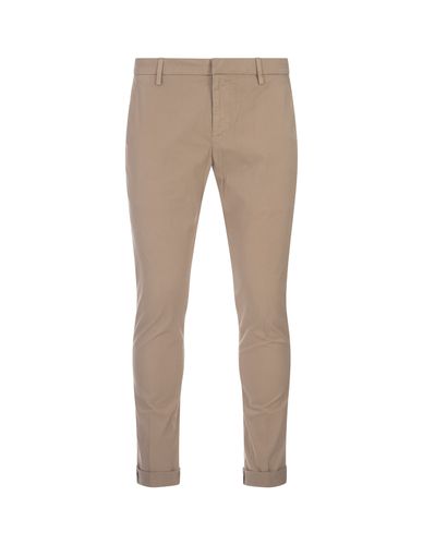 Gaubert Slim Trousers In Hazelnut Light Gabardine - Dondup - Modalova