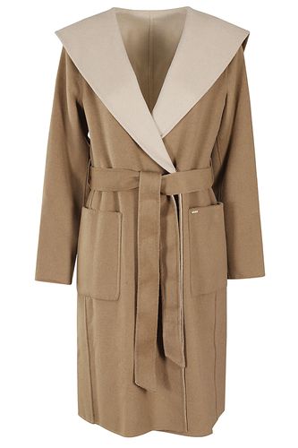 Hooded Wool Wrap Coat - MICHAEL Michael Kors - Modalova