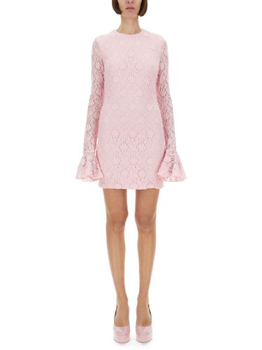 Lace Dress With Puff Sleeves - Rotate by Birger Christensen - Modalova