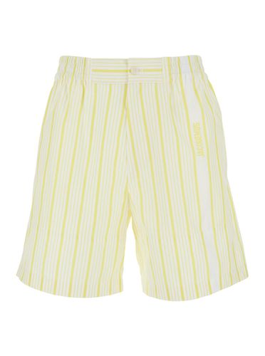 Ìle Short Aloe Shorts With Logo Lettering - Jacquemus - Modalova
