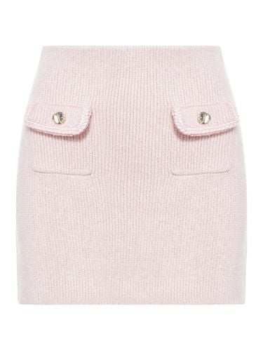 Self-portrait Melange Knitted Skirt - self-portrait - Modalova