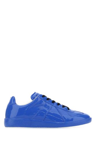 Electric Blue Leather Replica Sneakers - Maison Margiela - Modalova