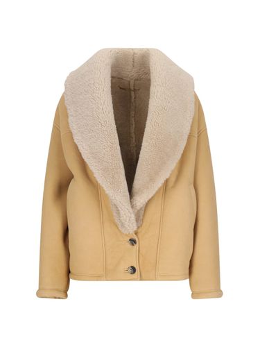 Single-breasted Shearling Jacket - Golden Goose - Modalova