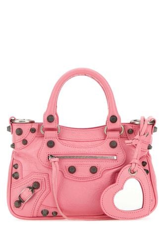 Pink Nappa Leather Neo Cagole S Handbag - Balenciaga - Modalova