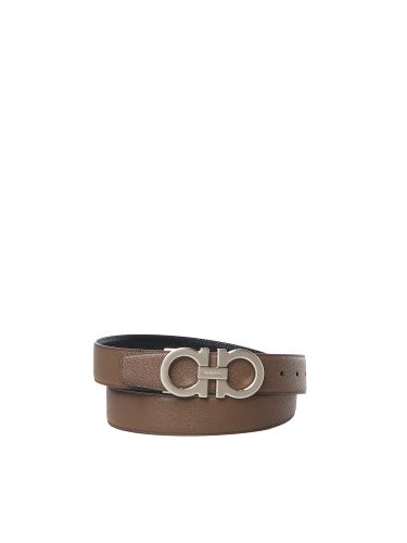 Ferragamo Leather Gancini Belt - Ferragamo - Modalova