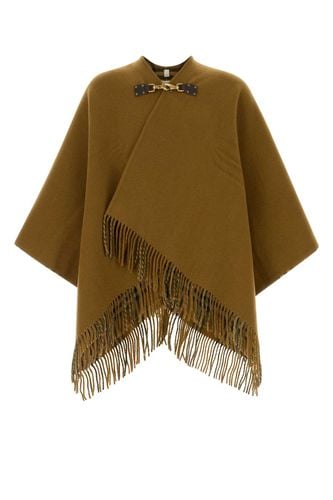 Burberry Khaki Wool Cape - Burberry - Modalova