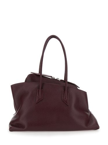 La Passeggiata Bordeaux Shoulder Bag With Two Top Handles In Leather Woman - The Attico - Modalova