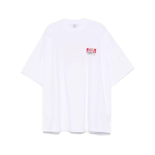 Logo Printed Crewneck T-shirt - VETEMENTS - Modalova