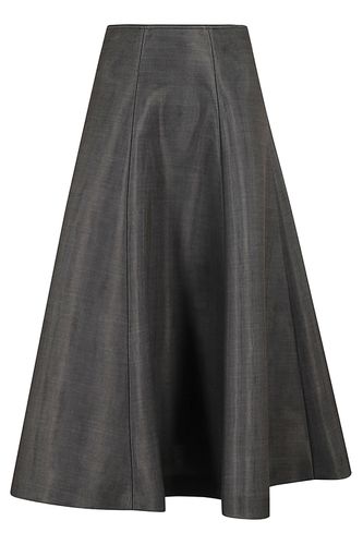 Long Leopard Effect Skirt - Philosophy di Lorenzo Serafini - Modalova