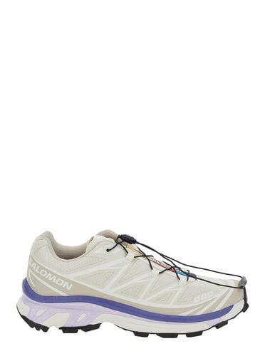 Xt-6 S/lab Beige And Purple Sneakers With Drawstring In Mesh And Tech Fabric - Salomon - Modalova