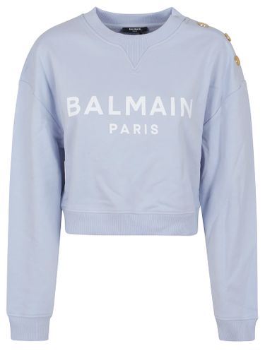 Balmain 3 Btns Printed Sweatshirt - Balmain - Modalova