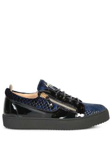 Frankie Zip Croco Sneakers - Giuseppe Zanotti - Modalova