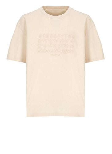 Over Beige Cotton T-shirt - Maison Margiela - Modalova