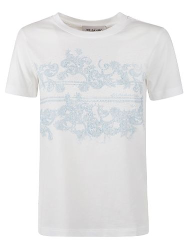 Floral Embroidery T-shirt - Ermanno Scervino - Modalova