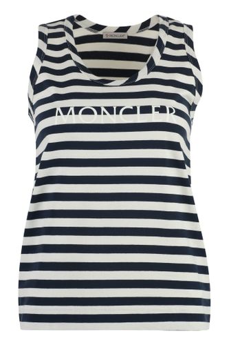 Moncler Logo Cotton Tank Top - Moncler - Modalova