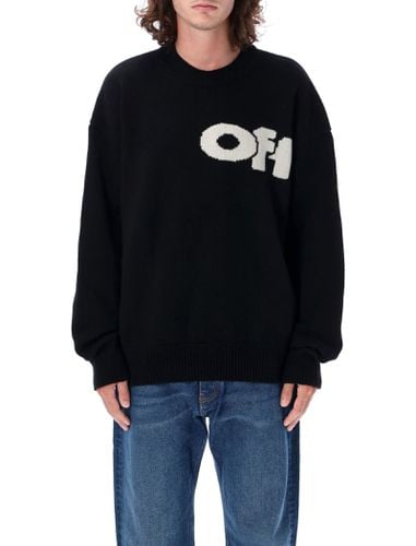 Off-White Shared Logo Knit Crewneck - Off-White - Modalova