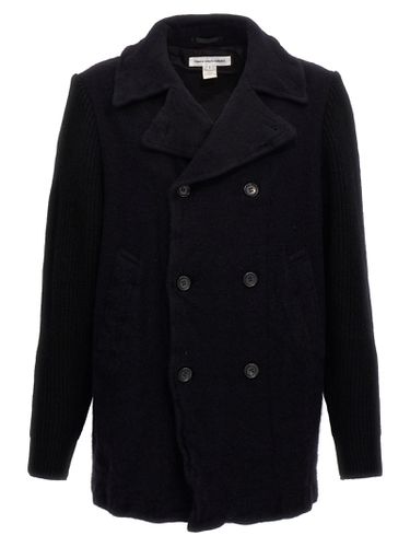 Double-breasted Wool Coat - Comme des Garçons Shirt - Modalova