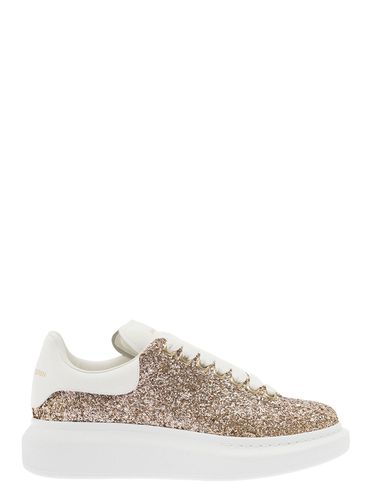 Gold-tone larry Sneakers With Glitter Detailing In Polyester Woman - Alexander McQueen - Modalova
