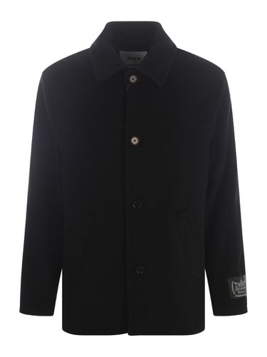 Coat Msgm In Virgin Wool - MSGM - Modalova