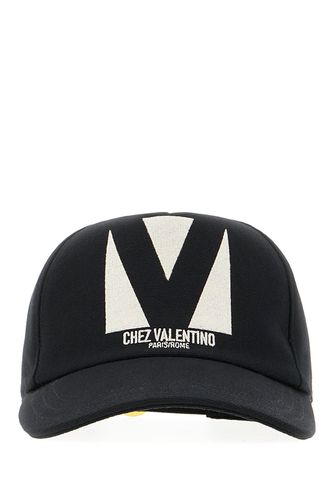 Black Cotton Baseball Cap - Valentino Garavani - Modalova