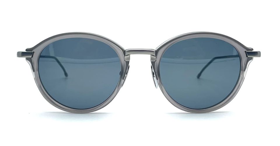 Round - Satin Crystal / Black Iron Sunglasses - Thom Browne - Modalova