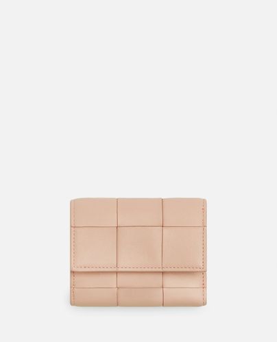 Tri-fold Leather Wallet - Bottega Veneta - Modalova