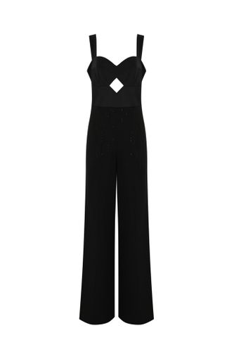 Jumpsuit In Satin And Cloth With Sequins - TwinSet - Modalova