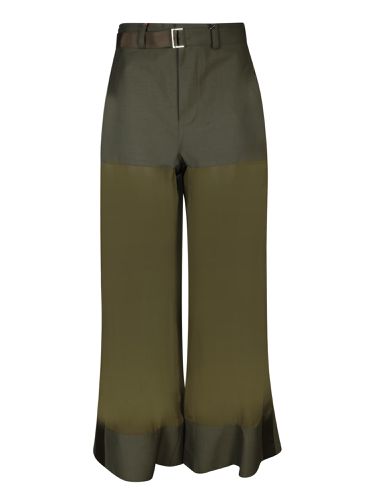 Sacai Suited Mix Khaki Trousers - Sacai - Modalova