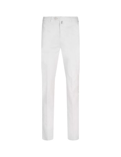 Stretch Cotton Tapered Trousers - Kiton - Modalova