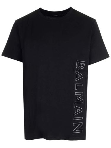 T-shirt With Embossed Logo - Balmain - Modalova