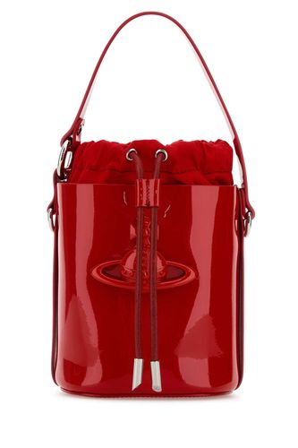 Red Leather Daisy Bucket Bag - Vivienne Westwood - Modalova