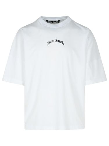 Palm Angels White Cotton T-shirt - Palm Angels - Modalova