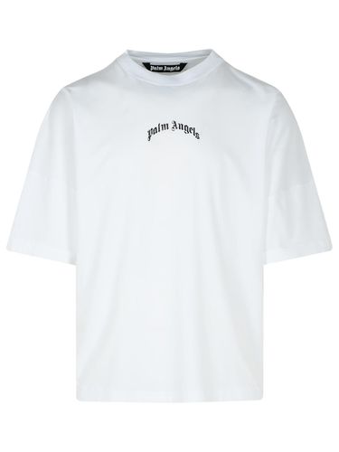 Palm Angels White Cotton T-shirt - Palm Angels - Modalova