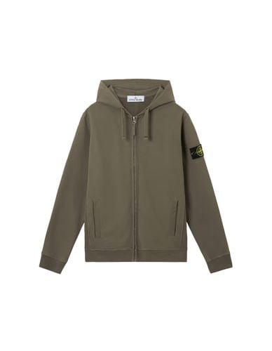 Mud Organic Cotton Full Zip Hoodie - Stone Island - Modalova