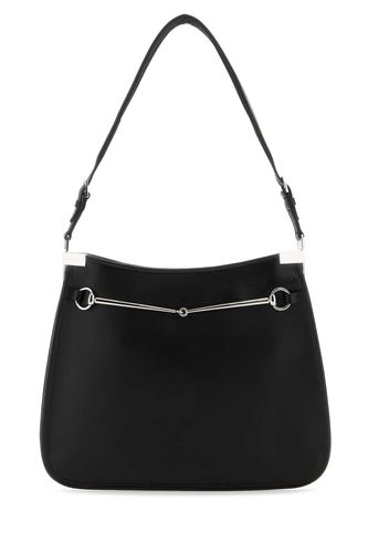 Black Leather Medium Horsebit Shoulder Bag - Gucci - Modalova