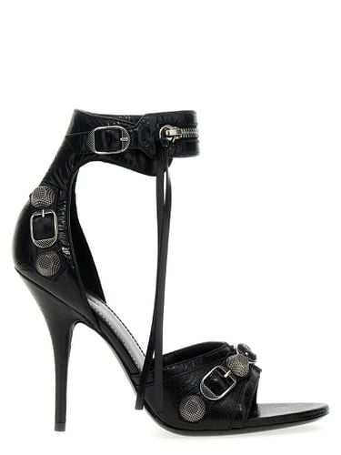 Sandals With Studs And Buckles In Leather - Balenciaga - Modalova